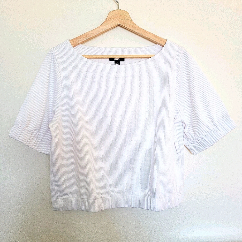 J crew crop top NWOT in white